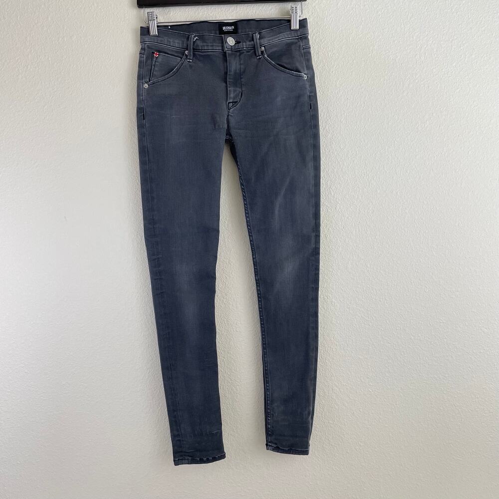 Hudson Jeans Women's Size 27 Gray Lilly Mid Rise Ankle Skinny Denim Flap Pockets